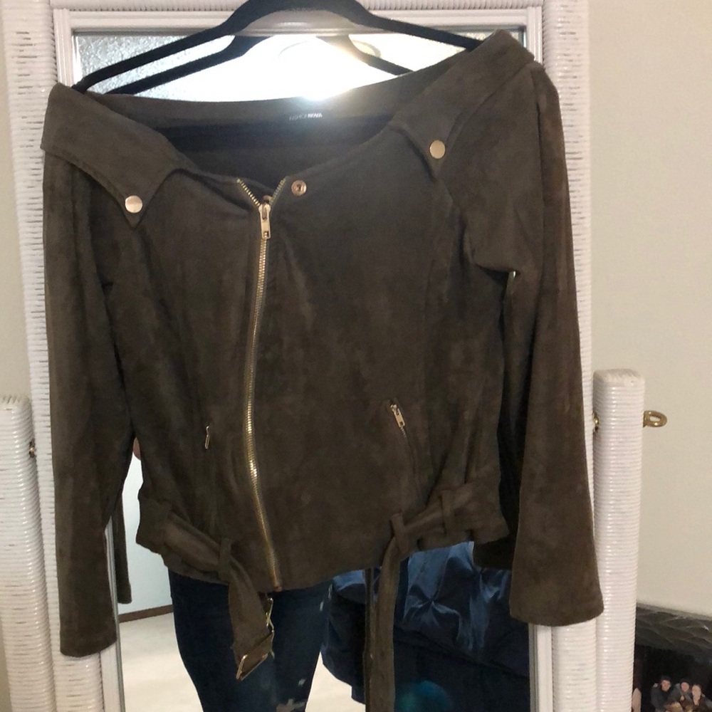 Suede jacket (Olive)